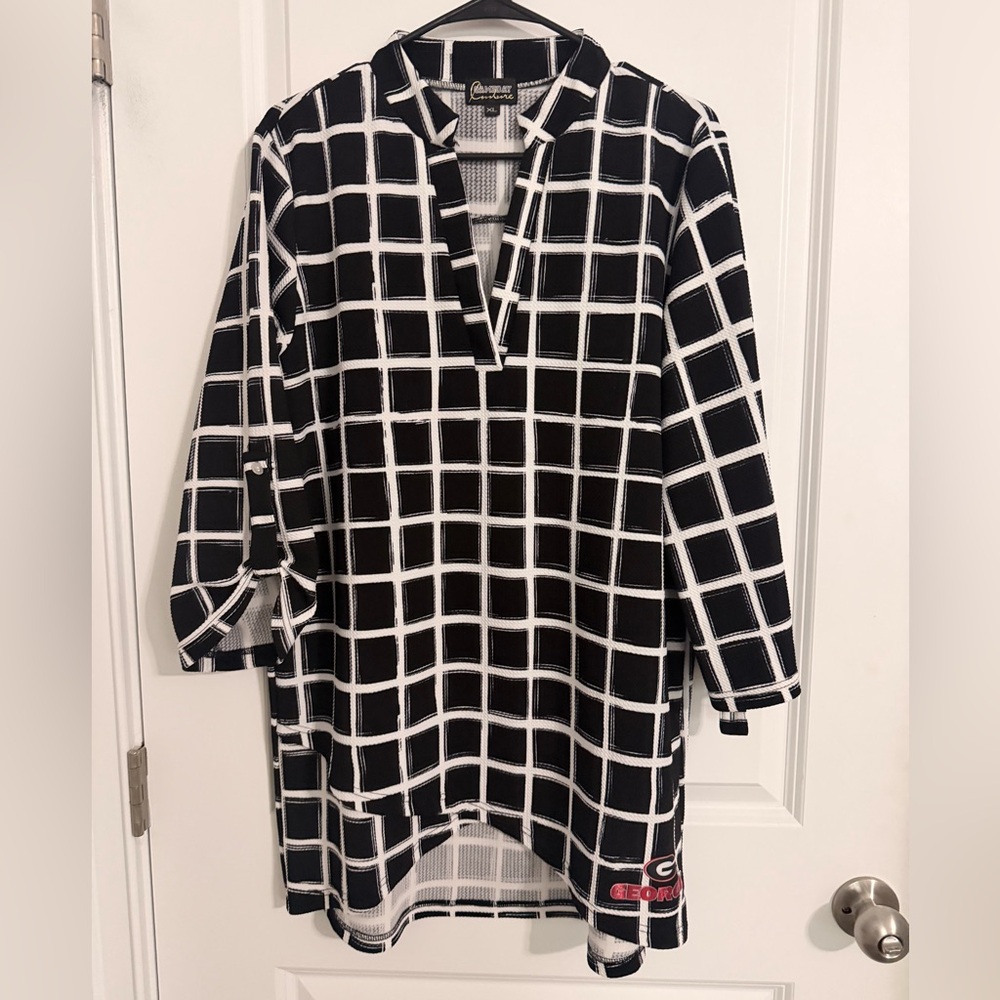 GEORGIA-Gameday Couture  V Neck Dress